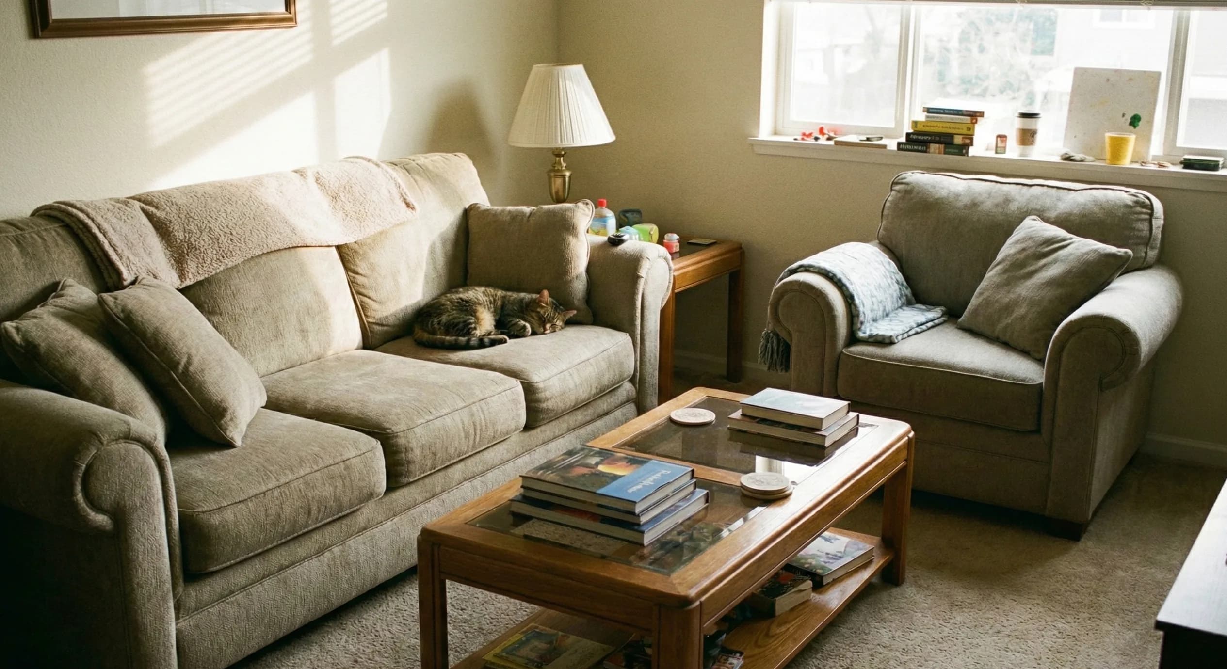 Living space after professional deep cleaning by Gatos Grove