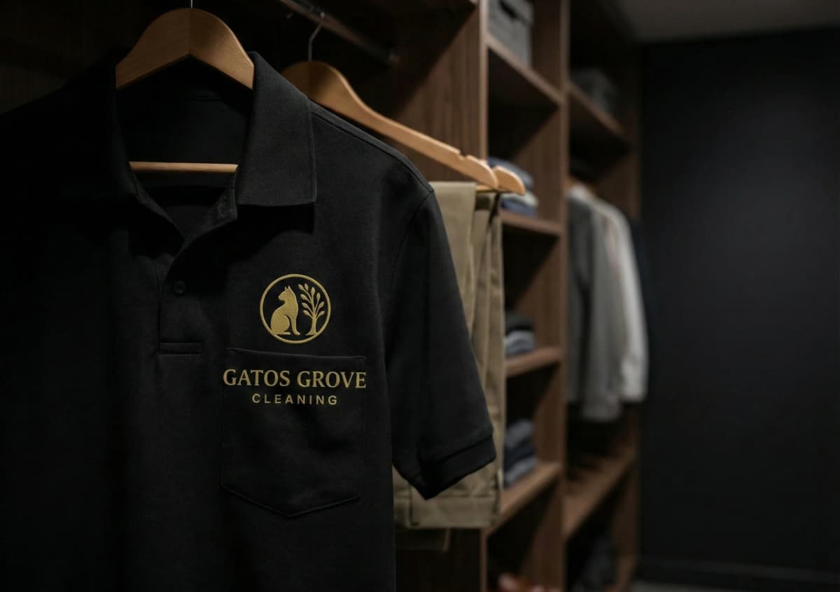 Gatos Grove Cleaning branded uniform